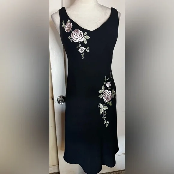 Vintage 90’s y2k Dainty Floral Midi Tulip Dress Gilmore Girls Lorelai Garden - Picture 6 of 13